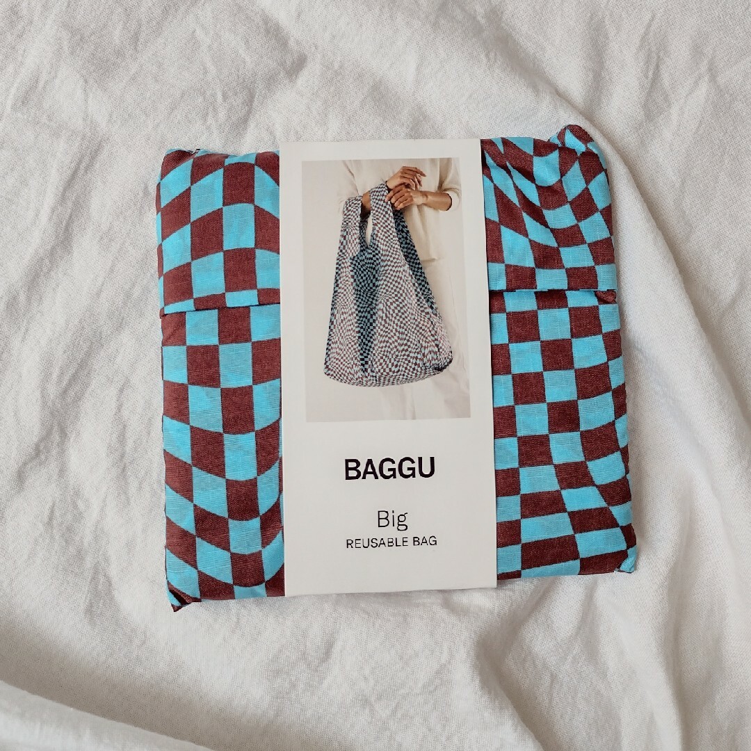 トリッピーチェッカー　チェック　BAGGU baguu バグー エコバッグ