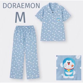 ジーユー(GU)のGU パジャマ(半袖&ロングパンツ) DORAEMON M(パジャマ)