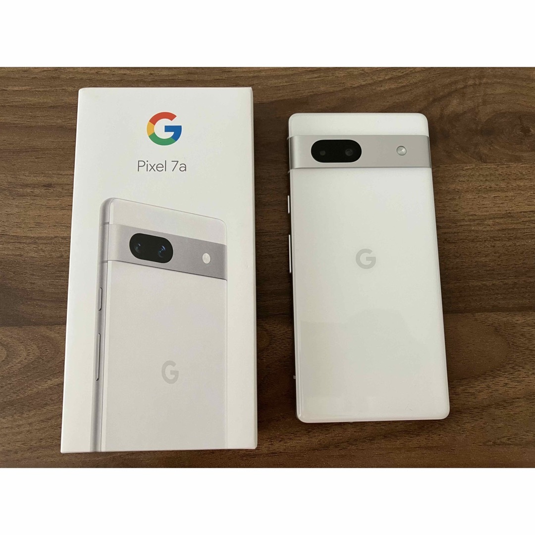 Google Pixel(グーグルピクセル)の【本体】Google pixel7a 128GB ホワイト スマホ/家電/カメラのスマートフォン/携帯電話(スマートフォン本体)の商品写真