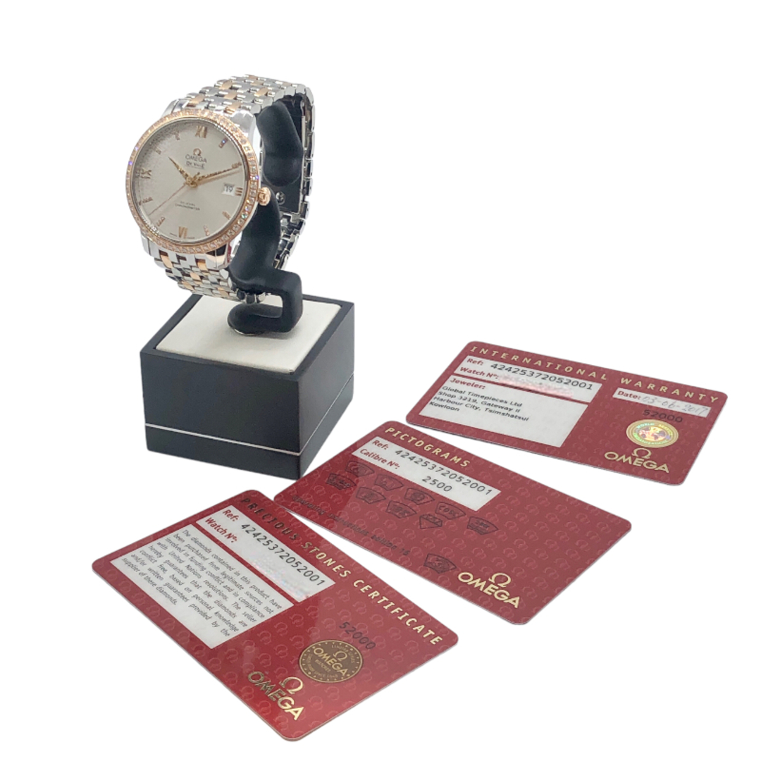 OMEGA(オメガ)のオメガ OMEGA デ・ヴィル プレステージ コーアクシャル 424.25.37.20.52.001 ホワイト K18イエローゴールド／ステンレススチール 自動巻き メンズ 腕時計 メンズの時計(その他)の商品写真