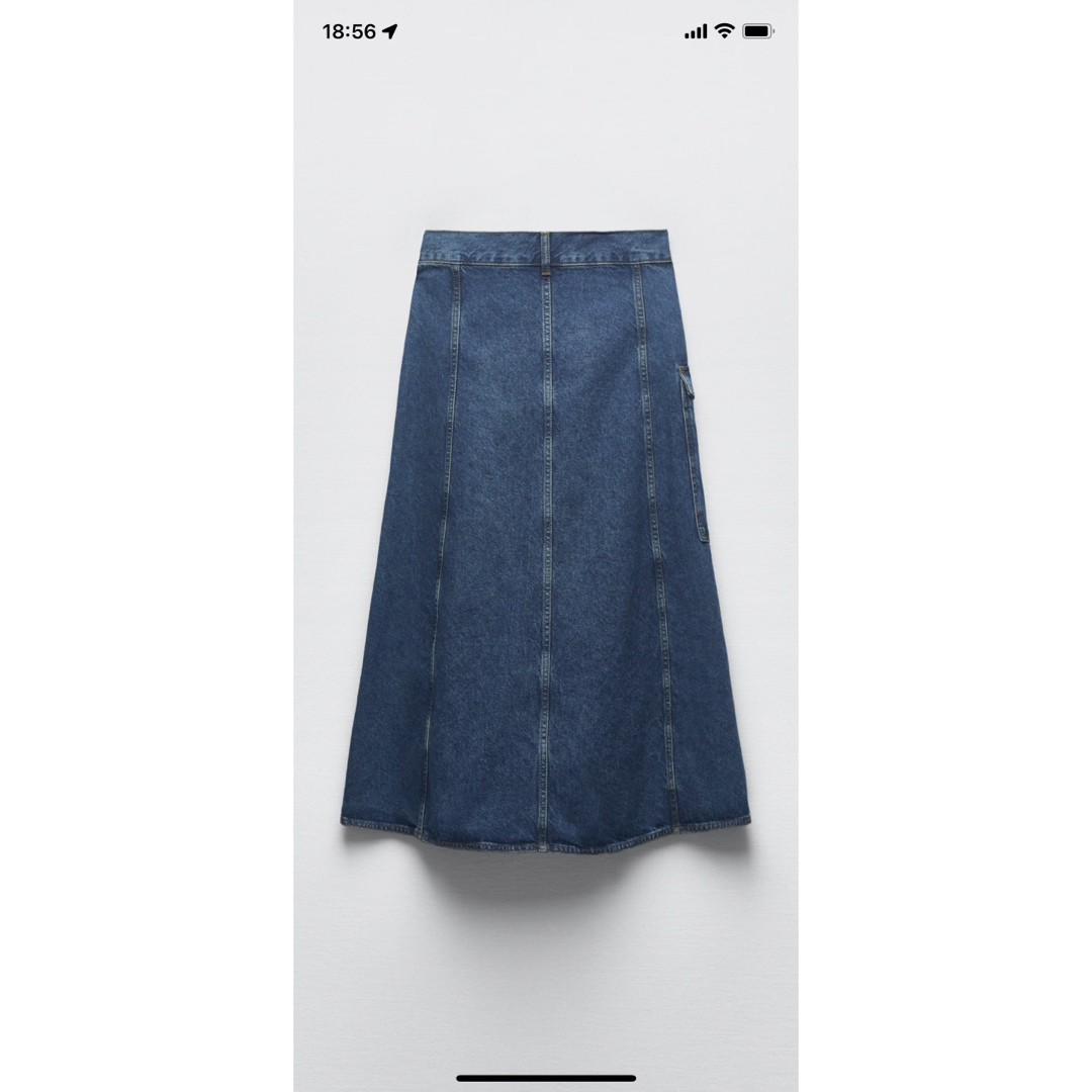 ZARA - ZARA DENIM CARGO スカート デニム カーゴ スカート ザラ SXの
