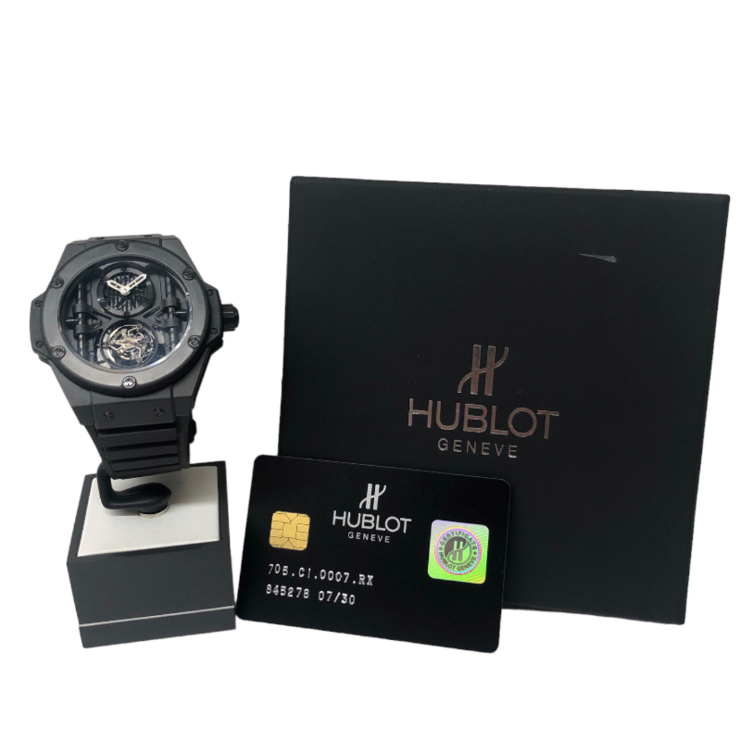 HUBLOT(ウブロ)のウブロ HUBLOT ビックバン キングパワー トゥールビヨン 705.CI.0007.RX チタン/セラミック 手巻き メンズ 腕時計 メンズの時計(その他)の商品写真