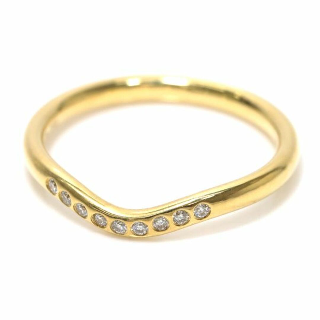 ティファニー TIFFANYCo. カーブド バンド 12号 リング ダイヤ 9P K18 YG イエローゴールド 750 指輪 VLP 90188865 ティファニー TIFFANYCo. カーブド バンド 12号 リング ダイヤ 9P K18 YG イエローゴールド 750 指輪 Curved Band Ring