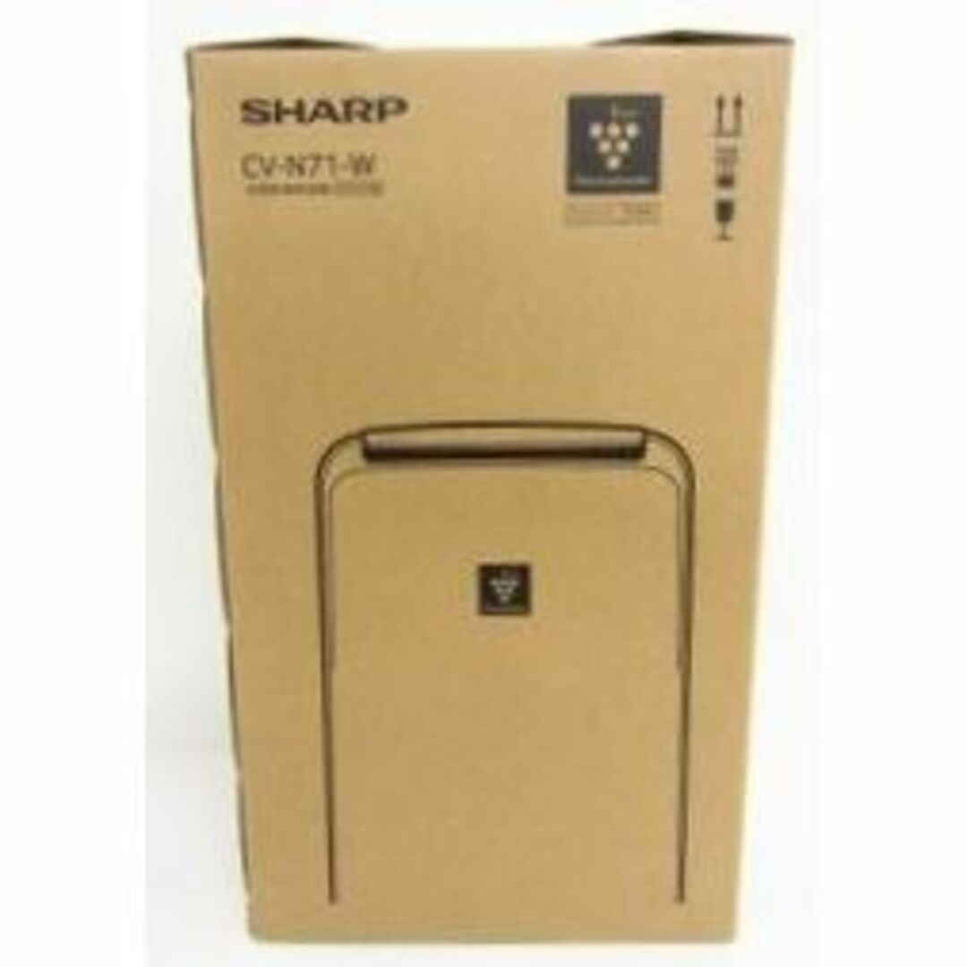 SHARP(シャープ)の☆CV-N71-W プラズマクラスター 除湿機 SHARP シャープ 白 スマホ/家電/カメラの生活家電(加湿器/除湿機)の商品写真