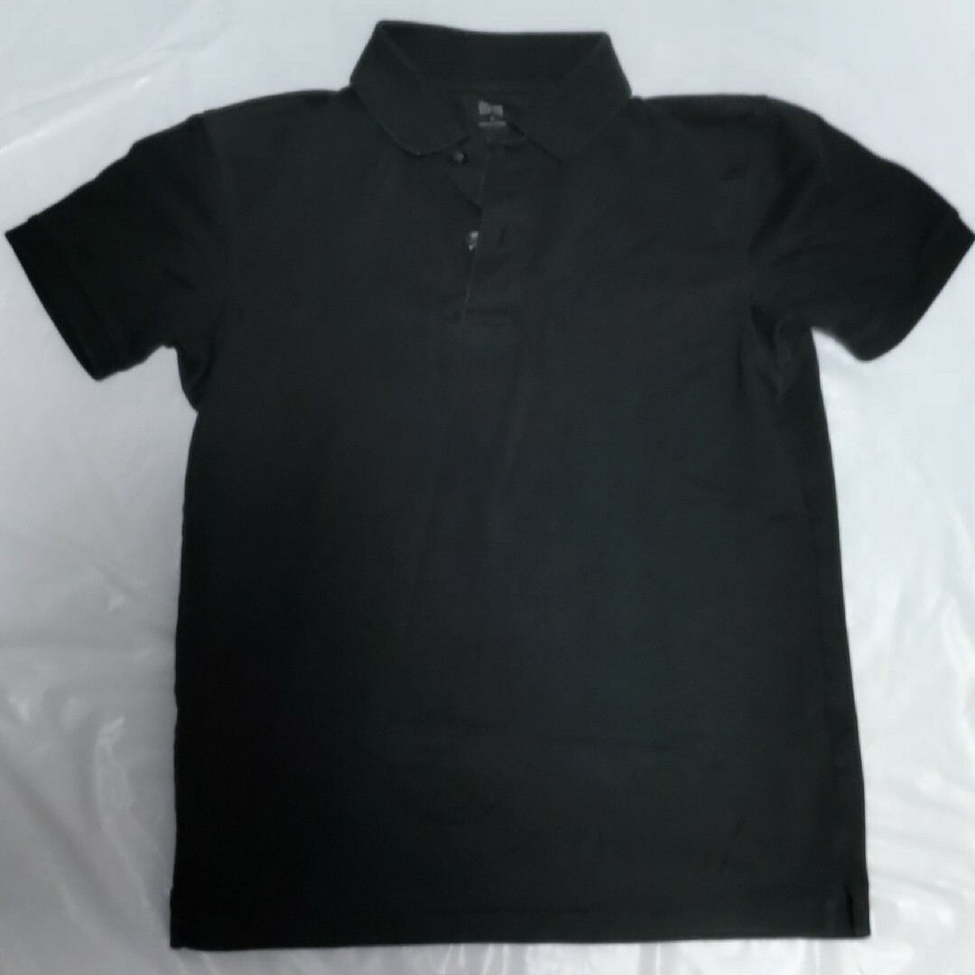 UNIQLO(ユニクロ)の【Sサイズ】ユニクロ ポロシャツ 半袖 黒 ブラック カノコ メンズのトップス(ポロシャツ)の商品写真