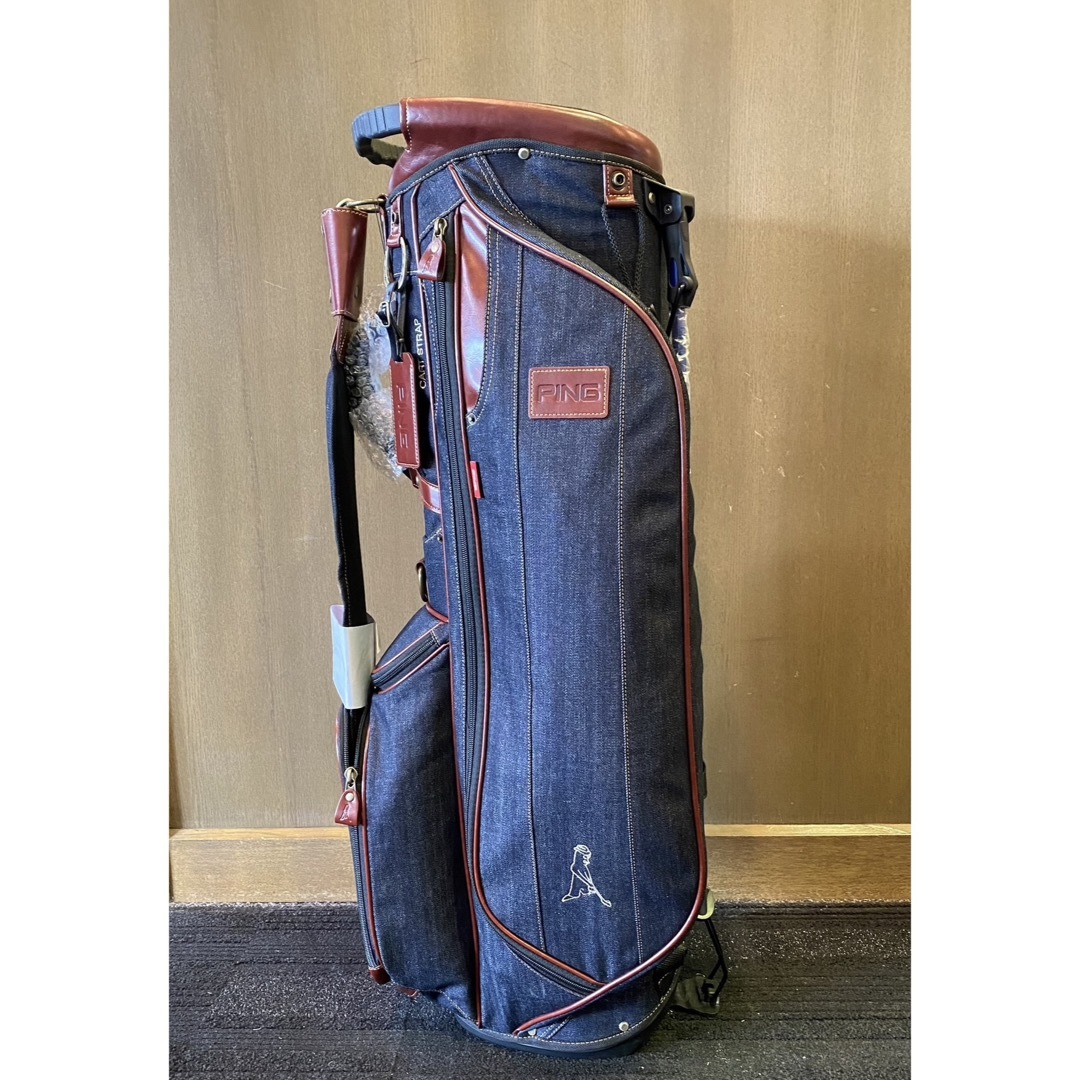 PING(ピン)の『新品未使用品』限定PING CADDIE BAG DENIM NAVY スポーツ/アウトドアのゴルフ(バッグ)の商品写真