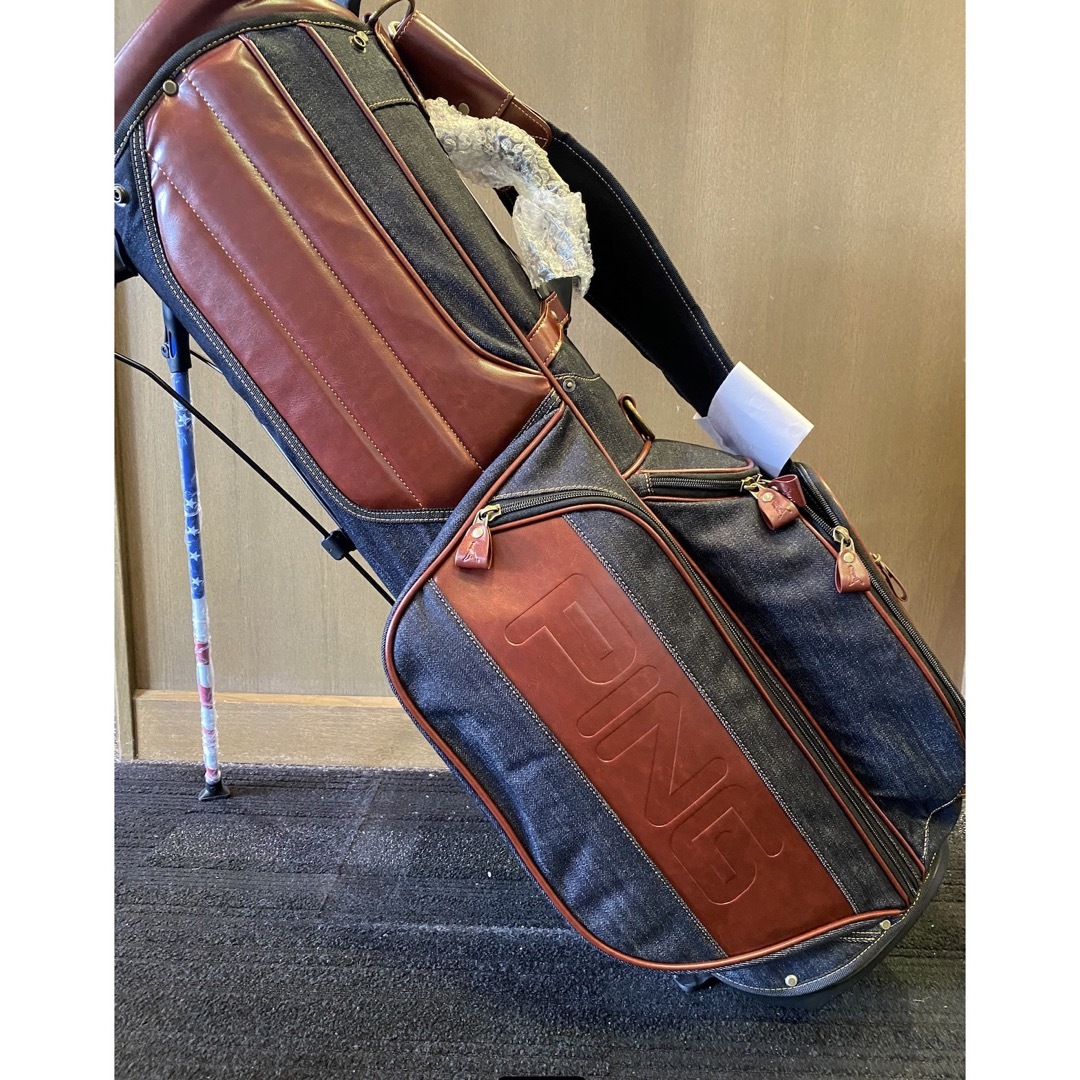 PING(ピン)の『新品未使用品』限定PING CADDIE BAG DENIM NAVY スポーツ/アウトドアのゴルフ(バッグ)の商品写真