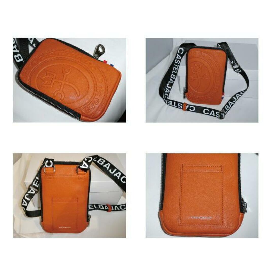 CASTELBAJAC(カステルバジャック)のカステルバジャック ポルテ スマホショルダーバッグ 041101 オレンジ メンズのバッグ(ショルダーバッグ)の商品写真