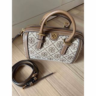 Tory Burch - トリーバーチ Tモノグラム ジャガードミニバレルバッグの ...