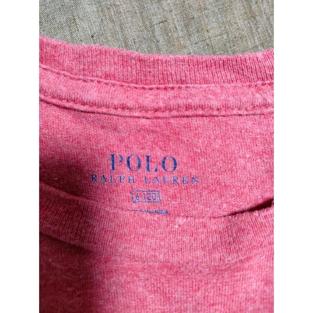 Ralph Lauren(ラルフローレン)のラルフローレン　Tシャツ赤120cm キッズ/ベビー/マタニティのキッズ服男の子用(90cm~)(Tシャツ/カットソー)の商品写真