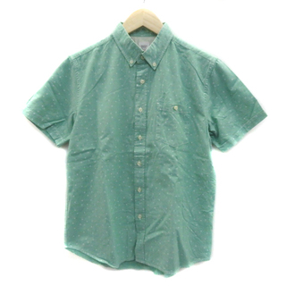 グラニフ(Graniph)のグラニフ graniph カジュアルシャツ 半袖 ドット柄 S ライトグリーン(シャツ)