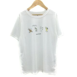 モンベル(mont bell)のモンベル Tシャツ カットソー 半袖 ラウンドネック プリント XL ホワイト(その他)