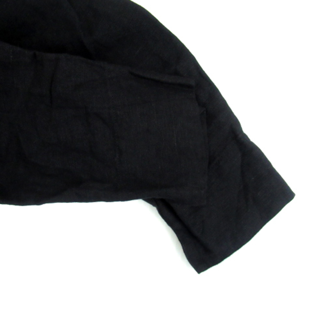other(アザー)のフェアリーシェード ノーカラージャケット ショート丈 七分袖 リネン 2 黒 レディースのジャケット/アウター(その他)の商品写真