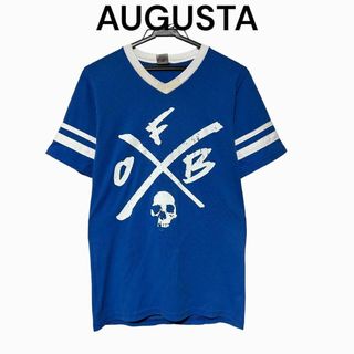 オーガスタ(AUGUSTA)のスカル　ドクロ　古着　Tシャツ　リンガーTシャツ　オーガスタ　Augusta(Tシャツ/カットソー(半袖/袖なし))