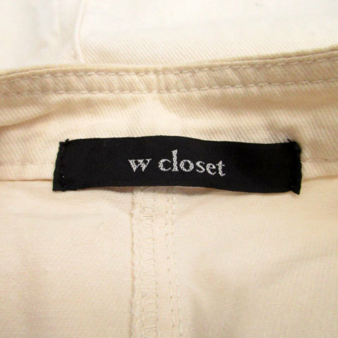 w closet(ダブルクローゼット)のダブルクローゼット ベスト ジレ ミドル丈 シングルボタン ベージュ レディースのトップス(ベスト/ジレ)の商品写真