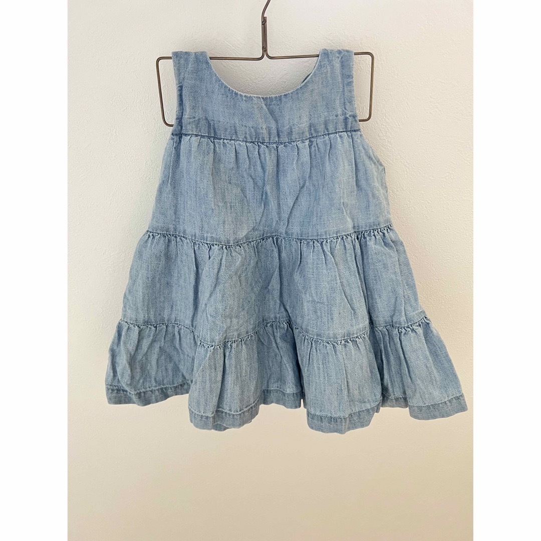 baby Gap デニムワンピース ワンピース 80サイズ キッズ/ベビー/マタニティのベビー服(~85cm)(ワンピース)の商品写真