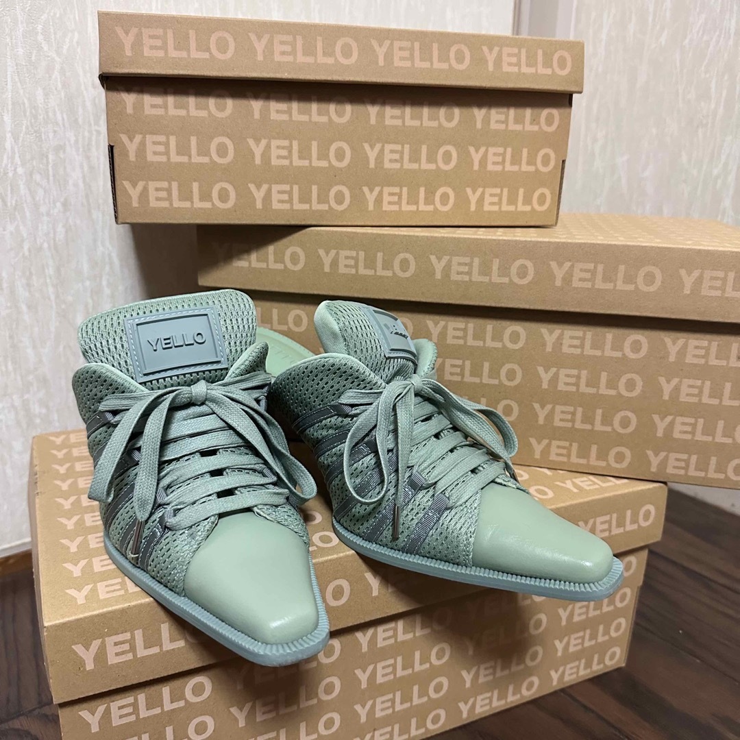 YELLO CAT MINT MULES Sサイズ