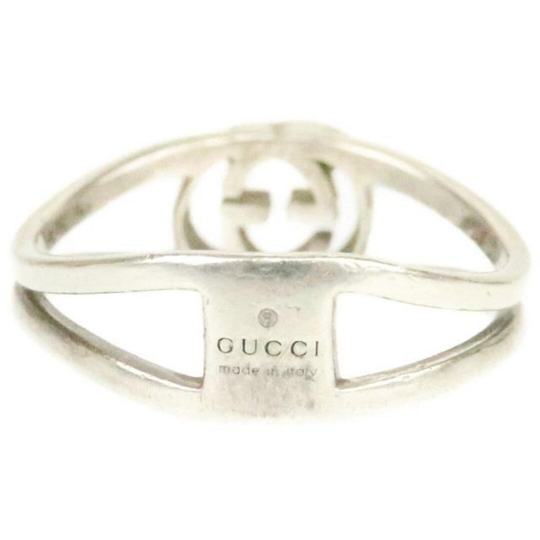 Gucci(グッチ)のグッチ 指輪 インターロッキング GGロゴリング #10 約7.5号 中古 シルバー Ag925 GUCCI  【中古】 | ブランド アクセサリー シンプル ユニセックス ファッション 小物 ABランク メンズのアクセサリー(リング(指輪))の商品写真