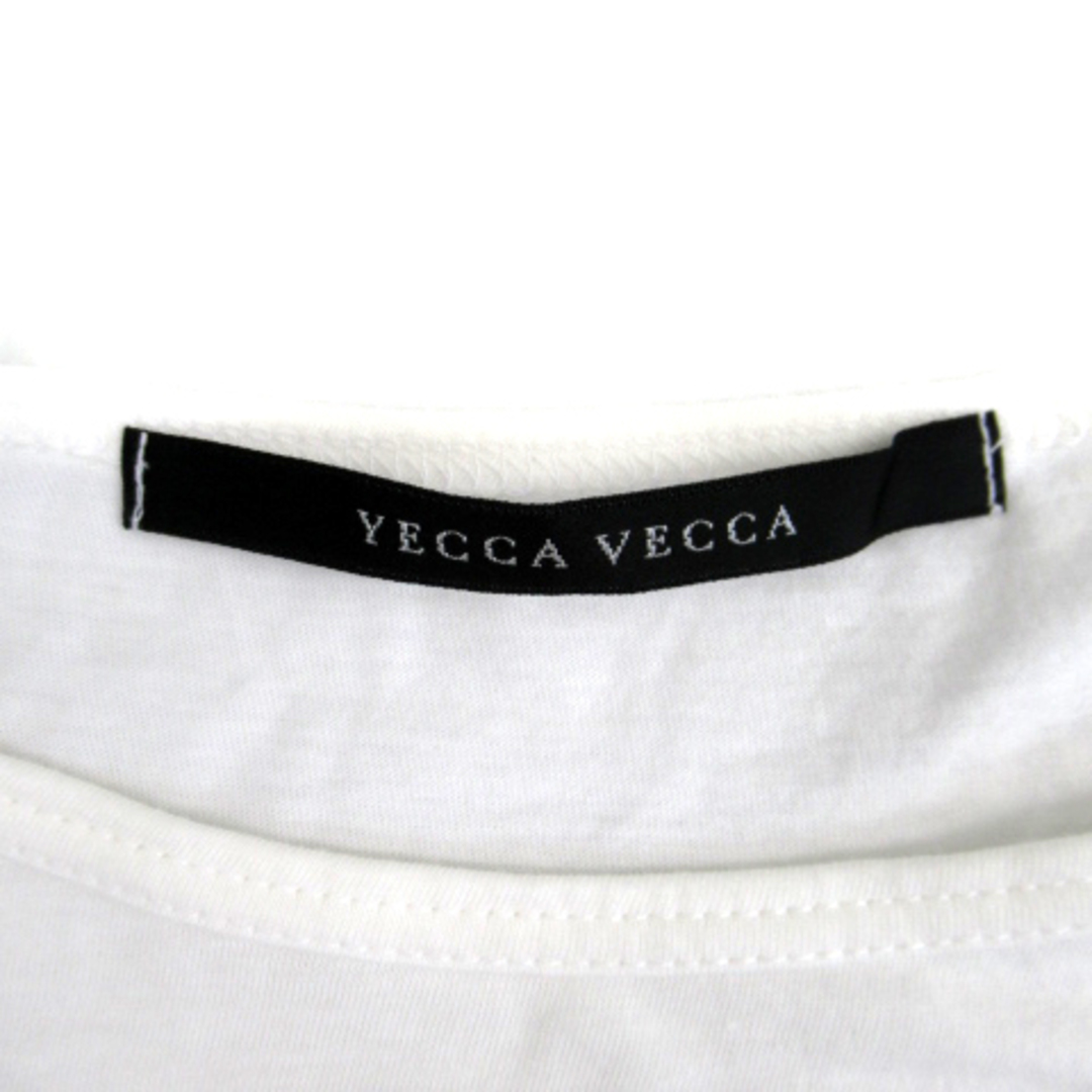 YECCA VECCA(イェッカヴェッカ)のイェッカヴェッカ Tシャツ カットソー 半袖 ラウンドネック プリント F 白 レディースのトップス(Tシャツ(半袖/袖なし))の商品写真