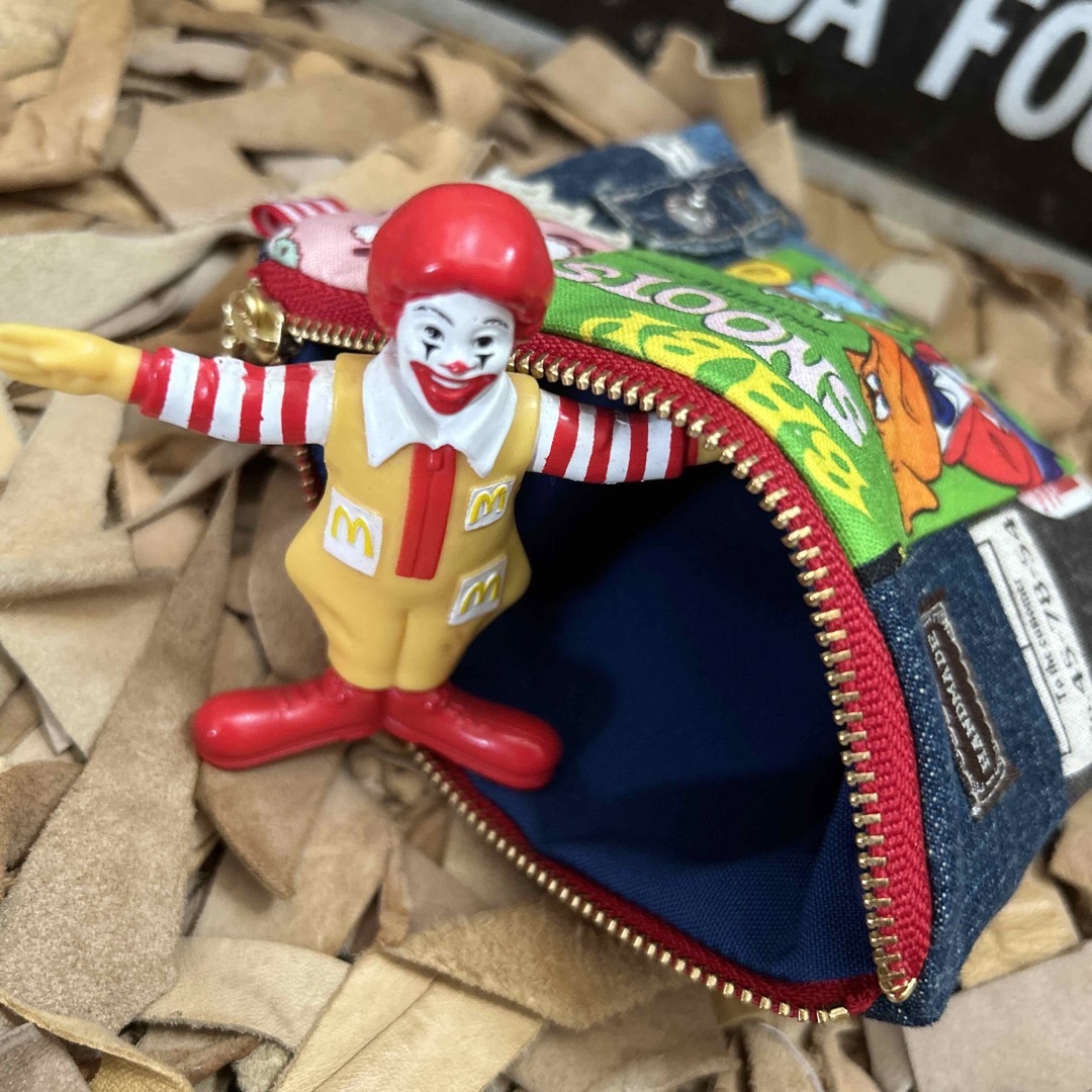 Remake denimポーチ　ハンドメイド ハンドメイドのファッション小物(ポーチ)の商品写真