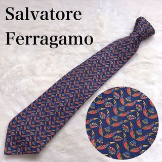 サルヴァトーレフェラガモ(Salvatore Ferragamo)の極美品 Salvatore Ferragamo  ネクタイ アニマル オウム 鳥(ネクタイ)