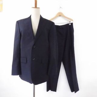 美品 Ermenegildo Zegna エルメネジルド ゼニア トラベラー スーツ 1点 ネイビー ウール100％ gently chic 背抜き メンズ AY3864A23 (スーツジャケット)