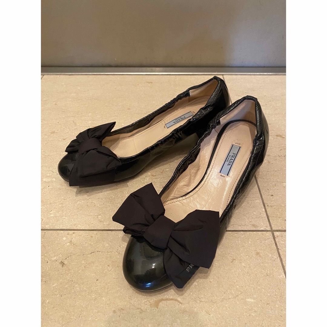 プラダ PRADA パンプス 黒 エナメル 美品 | フリマアプリ ラクマ