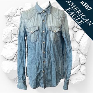 アメリカンイーグル(American Eagle)のシャツ デニム AMERICAN EAGLE おしゃれ カジュアル ストリート(シャツ)