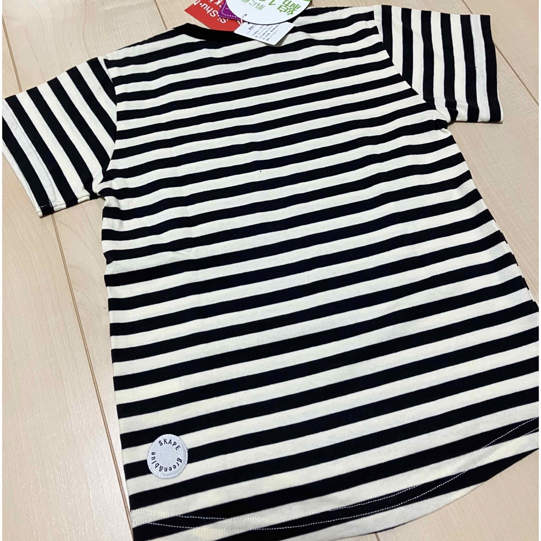 SKAPE(エスケープ)の半袖ボーダーTシャツ　120 キッズ/ベビー/マタニティのキッズ服男の子用(90cm~)(Tシャツ/カットソー)の商品写真