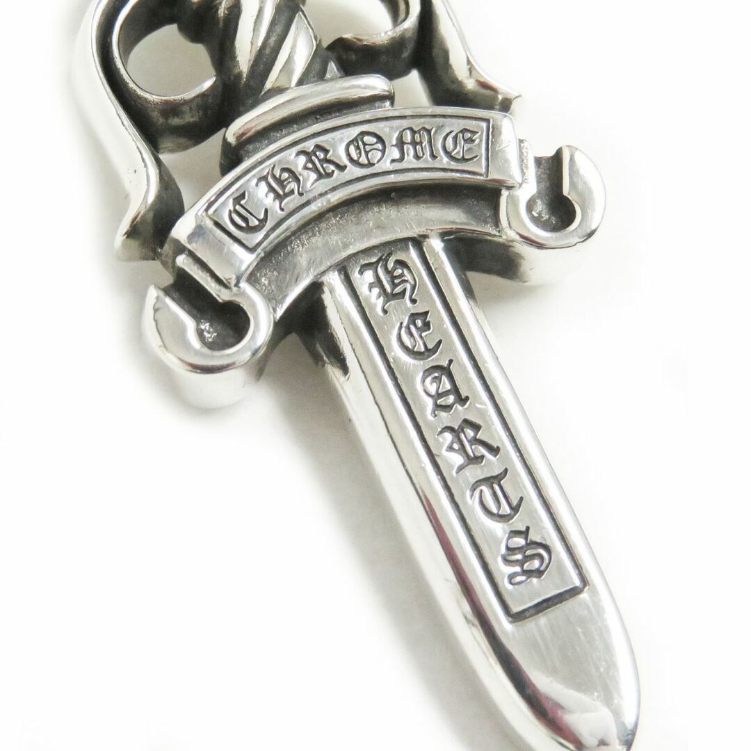 美品□CHROME HEARTS/クロムハーツ ラージダガー ロゴ入り SV925 ペンダントトップ/チャーム シルバーカラー 総重量28.8g メンズオススメ◎ 3