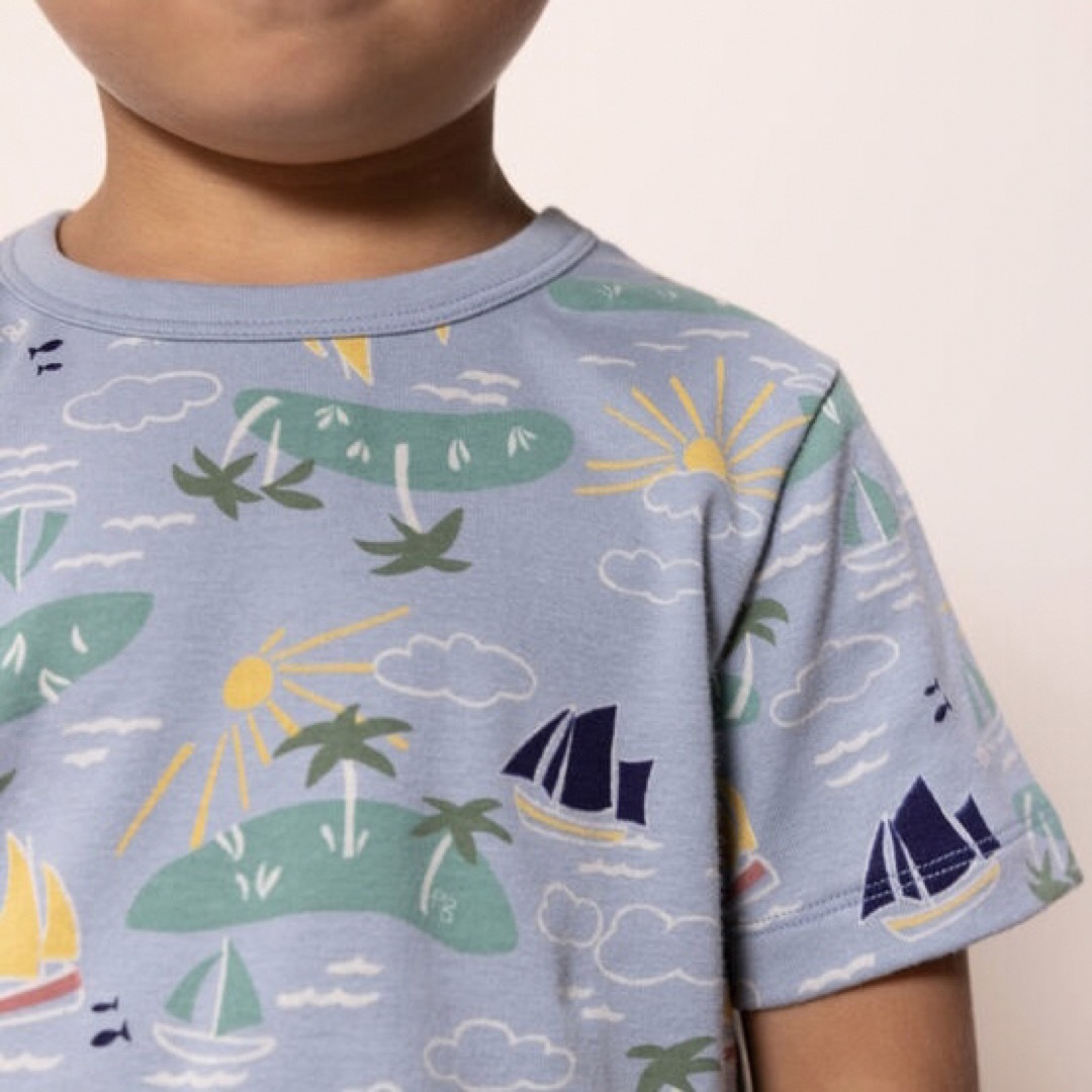 PETIT BATEAU(プチバトー)の新品未使用  プチバトー  半袖  パジャマ  8ans キッズ/ベビー/マタニティのキッズ服男の子用(90cm~)(パジャマ)の商品写真