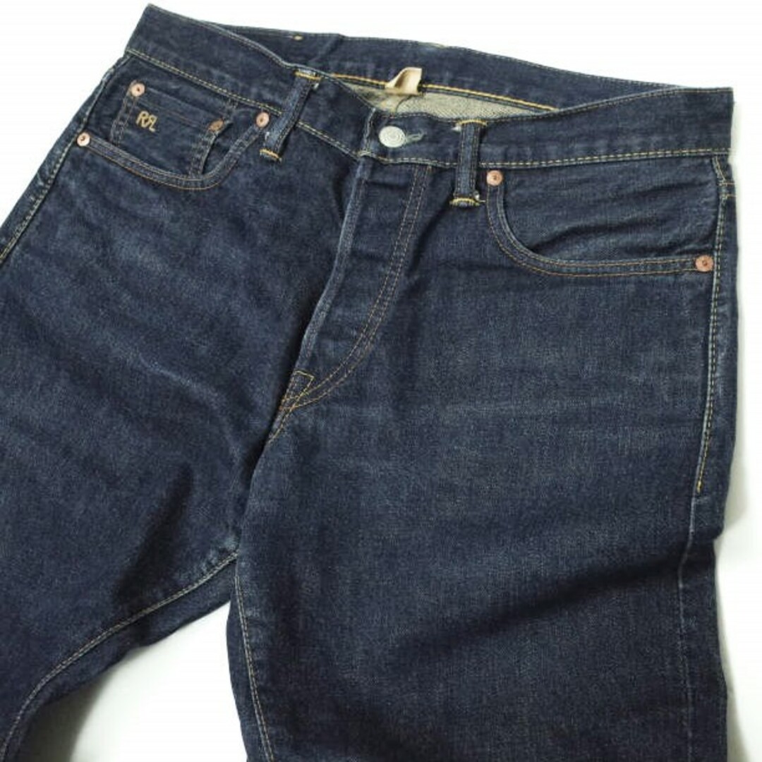 RRL - RRL ダブルアールエル アメリカ製 SLIM FIT ONCE WASHED JEAN