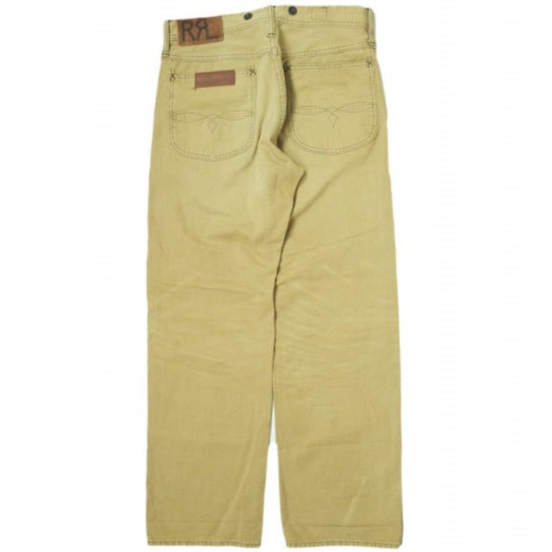 RRL(ダブルアールエル)のRRL ダブルアールエル VINTAGE 5POCKET CANVAS PANTS ヴィンテージ5ポケットキャンバスパンツ 782872002001 30 イエローベージュ Double RL ボタンフライ ボトムス【中古】【RRL】 メンズのパンツ(ワークパンツ/カーゴパンツ)の商品写真