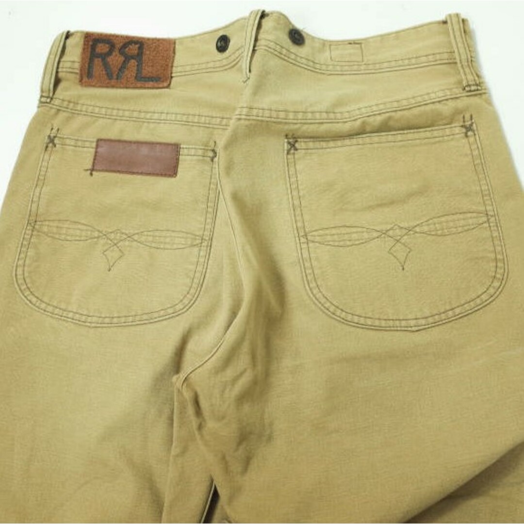 RRL(ダブルアールエル)のRRL ダブルアールエル VINTAGE 5POCKET CANVAS PANTS ヴィンテージ5ポケットキャンバスパンツ 782872002001 30 イエローベージュ Double RL ボタンフライ ボトムス【中古】【RRL】 メンズのパンツ(ワークパンツ/カーゴパンツ)の商品写真