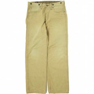 ダブルアールエル(RRL)のRRL ダブルアールエル VINTAGE 5POCKET CANVAS PANTS ヴィンテージ5ポケットキャンバスパンツ 782872002001 30 イエローベージュ Double RL ボタンフライ ボトムス【中古】【RRL】(ワークパンツ/カーゴパンツ)