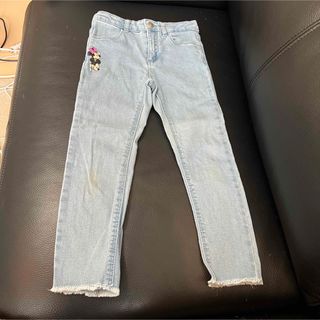 ザラキッズ(ZARA KIDS)のZARA kids ディズニー デニム スキニーパンツ 110 ミッキー ミニー(パンツ/スパッツ)