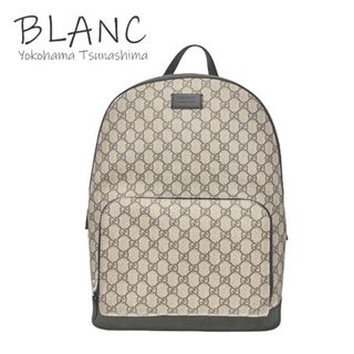 グッチ(Gucci)のグッチ GGスプリーム バックパック レザー リュック ベージュ 406370(バッグパック/リュック)