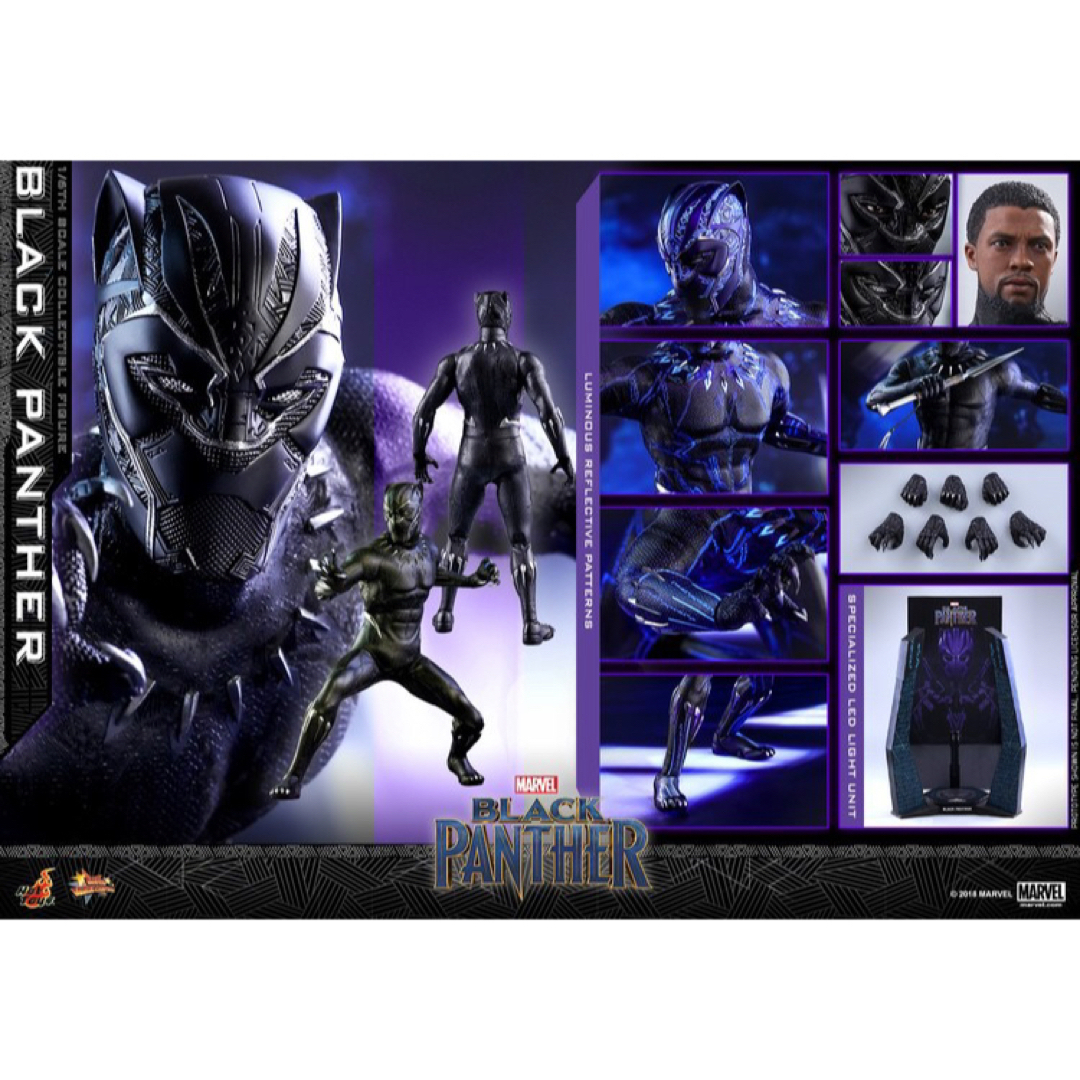 ホットトイズ 1/6 ムービー マスターピース ブラックパンサー ホットトイズ 1/6 ムービー マスターピース ブラックパンサー