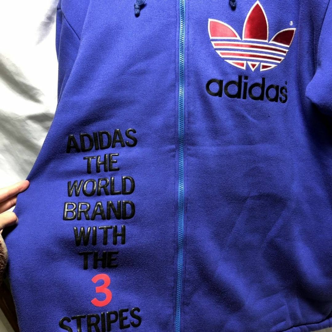 80年代 ビンテージ ADIDAS デサント ビックシルエット フリースパーカー