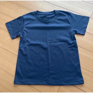 ムジルシリョウヒン(MUJI (無印良品))の無印良品　キッズTシャツ　110 ネイビー(Tシャツ/カットソー)