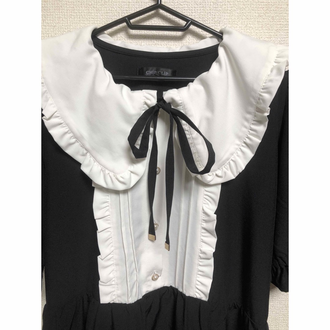 Avail(アベイル)のアベイル 地雷系 ワンピース 黒 フリル 夏服 Avail 量産 ロリータ レディースのワンピース(ひざ丈ワンピース)の商品写真