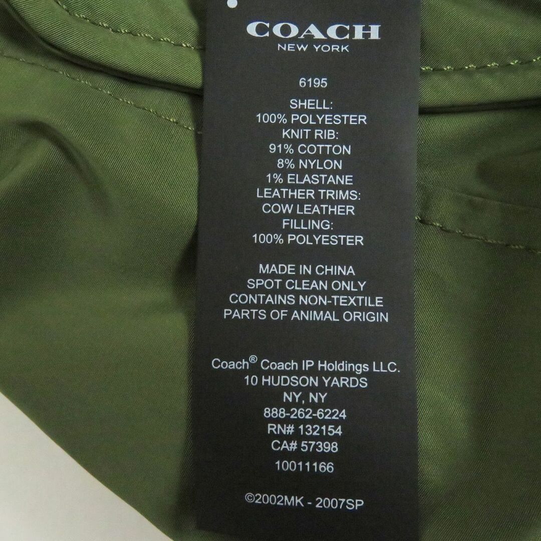 未使用品□19AW COACH コーチ×マイケル・B・ジョーダン NARUTO/ナルト リバーシブル MA-1/ボンバージャケット カーキ/オレンジ S 正規品