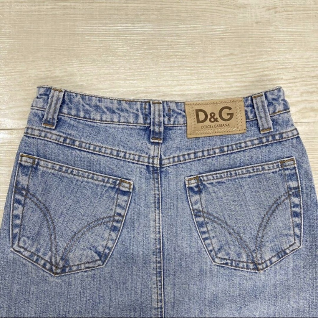 D&G(ディーアンドジー)のD&G デニム スカート サイズ 38/24 ドルチェアンドガッバーナ ドルガバ レディースのスカート(ひざ丈スカート)の商品写真