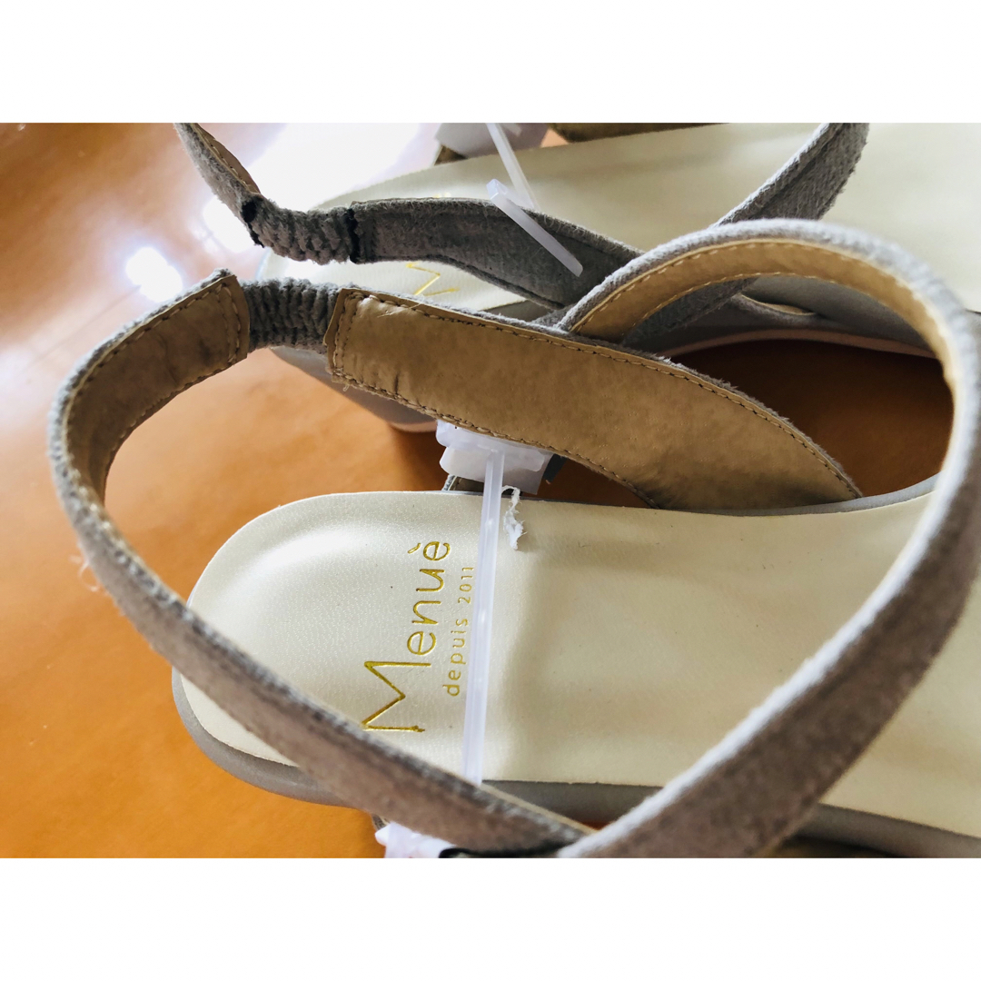 グレーサンダル・SSサイズ レディースの靴/シューズ(サンダル)の商品写真
