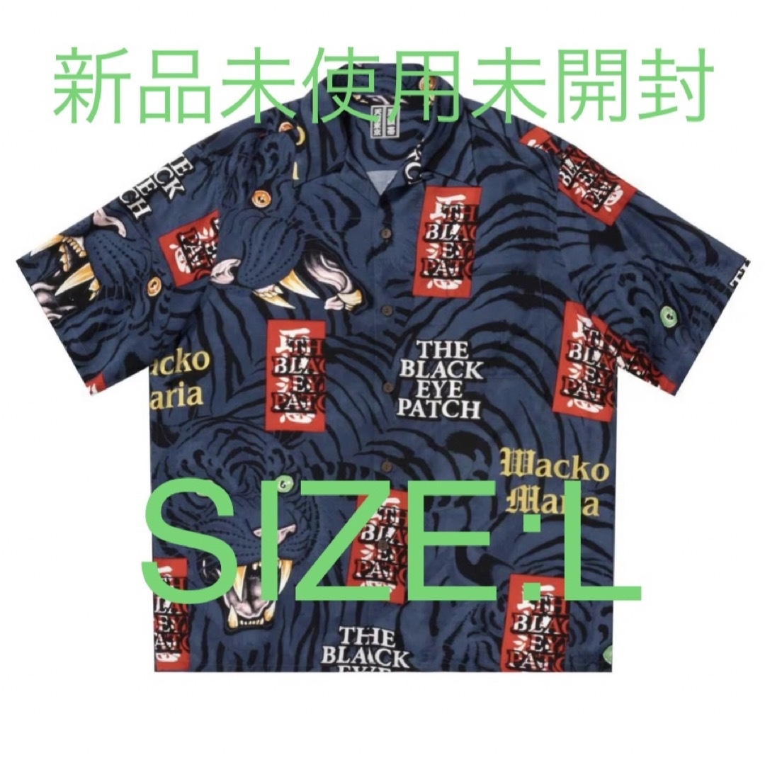 WACKO MARIA - WACKO MARIA BlackEyePatch HAWAIIAN シャツ 紺の通販 by SENSE｜ワコ