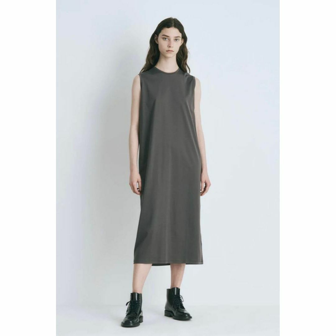 エイトン TANK TOP DRESS ノースリーブ ワンピース ロング 黒