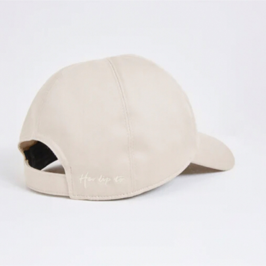 Her lip to(ハーリップトゥ)のherlipto Basic Cotton Satin Cap エクリュ レディースの帽子(キャップ)の商品写真