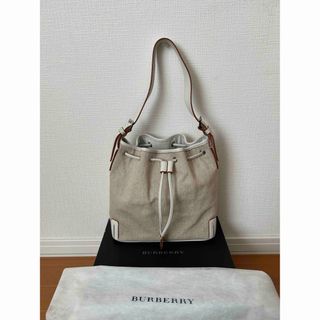 バーバリー(BURBERRY)のバーバリー　ロンドン　バッグ　白　日本製(ハンドバッグ)