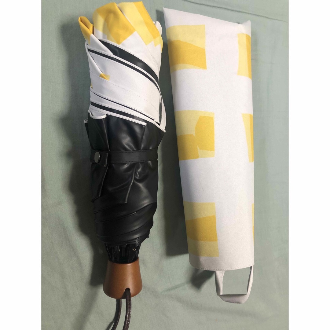 サンバリア 🌞 キューブ イエロー 3段折り レディースのファッション小物(傘)の商品写真