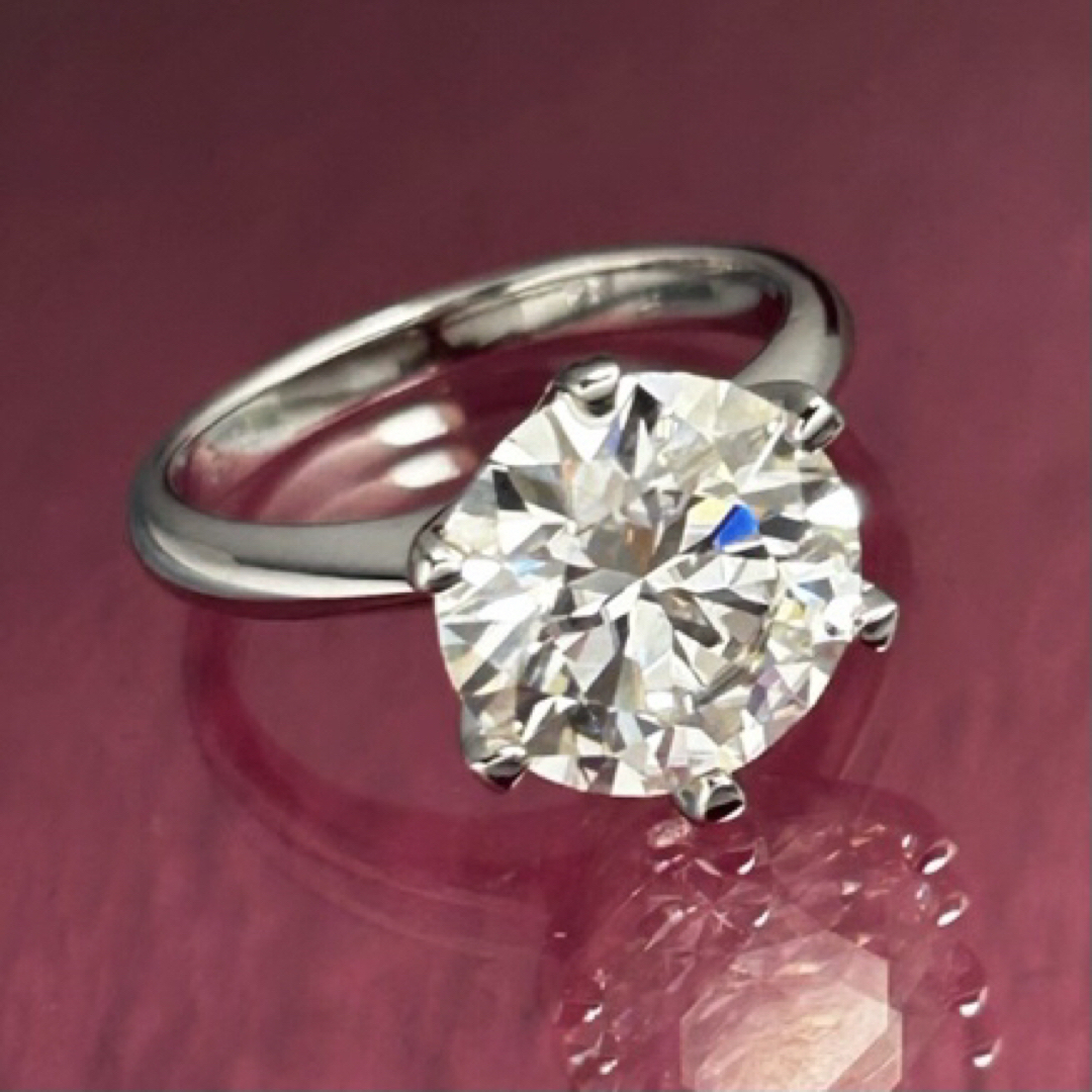 MR18／ 10.5号 5ct 5カラット 11㎜ モアサナイト リング 925-